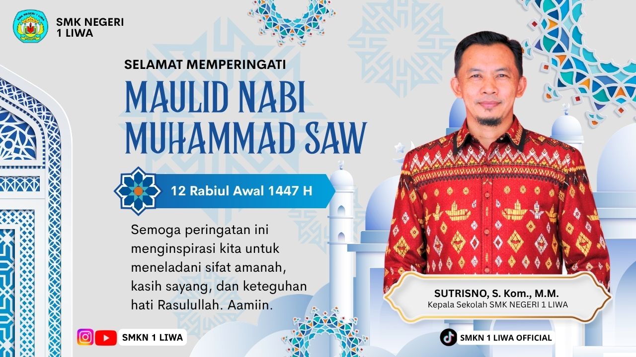 SMK Negeri 1 Liwa Memperingati Maulid Nabi Muhammad SAW 1447 H