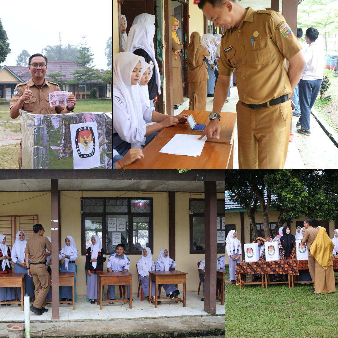 Pemilihan Ketua dan Wakil Ketua OSIS dan MPK SMK Negeri 1 Liwa Digelar Secara Demokratis