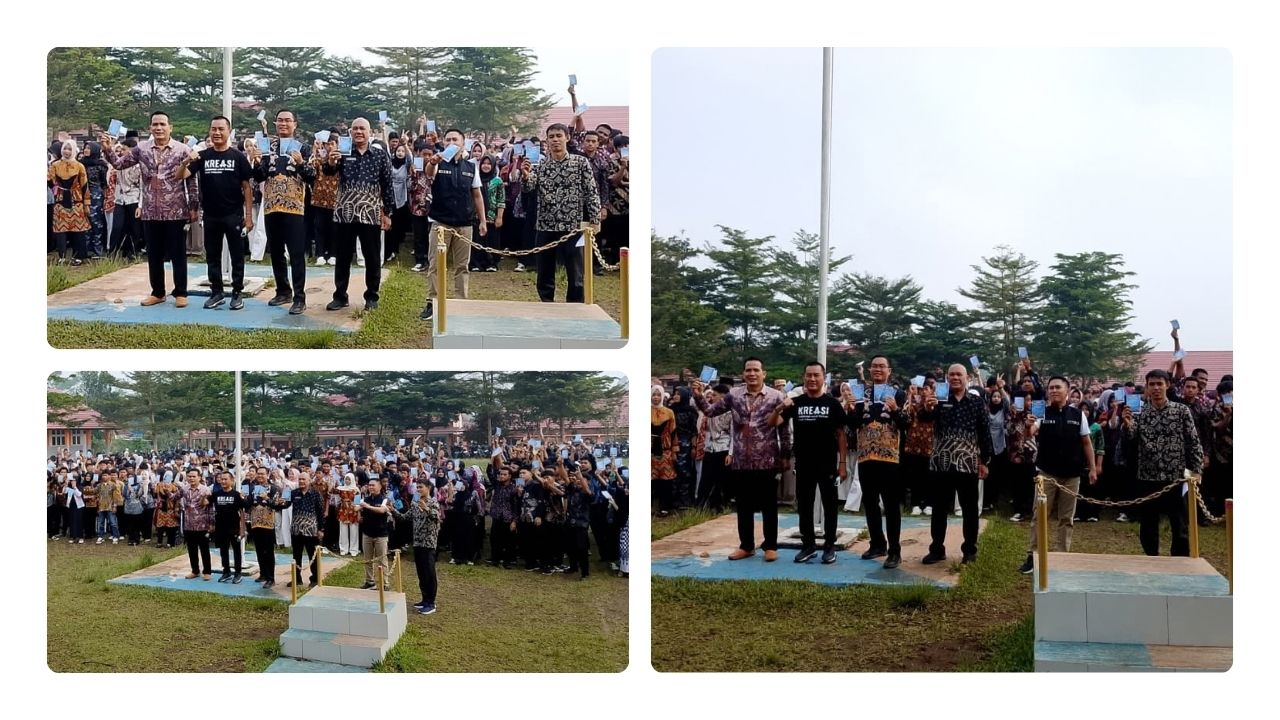 Siswa SMK Negeri 1 Liwa Ikuti Sosialisasi Pajak Kendaraan dari Samsat Pagi Ini